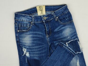 podarte jeansy: Jeansy damskie, rozmiar XS
