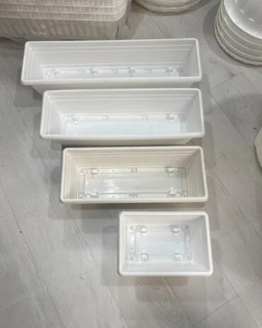 Bitkilər üçün dibçəklər: Dipçək Asılqan – Balkon üçün Ağ Rəngdə Balkon və pəncərə üçün ideal — 8