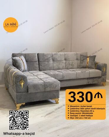 Divanlar: Künc divan, Yeni, Açılan, Bazalı, Vеlur parça, Şəhərdaxili pulsuz çatdırılma