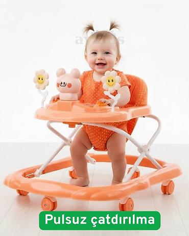 🎀👶 ÇƏHRAYI UŞAQ YERİMƏ ARABASI — BALACANIN İLK ADDIMLARINA DƏSTƏK! 💗