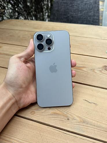 IPhone 15 Pro Max, Б/у, 512 ГБ, Natural Titanium, 90 % at lalafo.kg IPhone 15 Pro Max, Б/у, 512 ГБ, Natural Titanium, 90 %