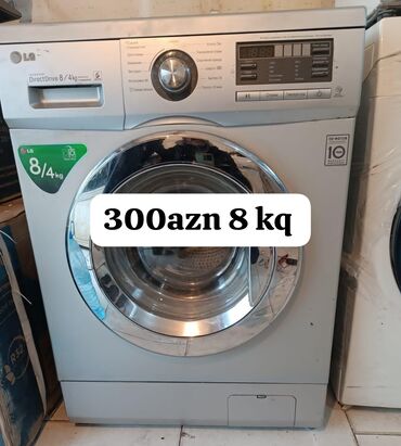 Uzunmüddətli kirayə mənzillər: Paltaryuyan maşın LG, 8 kq, İşlənmiş, Ünvandan götürmə, Ödənişli çatdırılma
