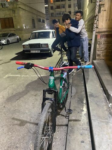 İdman velosipedləri: Şəhər və enduro tipinə uyğun yığılmış velosiped - Çərçivə: Yaşıl — 5