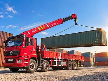 stage 3: Услуги крана-манипулятора SANY Palfinger SPS 35000 на шасси 8×4 - — 2