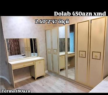 stenka mebel: Klassik üslubda yataq otağı mebel dəsti: - Dolab: 4 qapılı, mərkəzdə — 1
