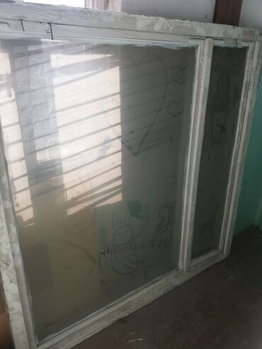 Окна: Деревянное окно, Поворотное, цвет - Белый, Б/у, 148 *150, Самовывоз
