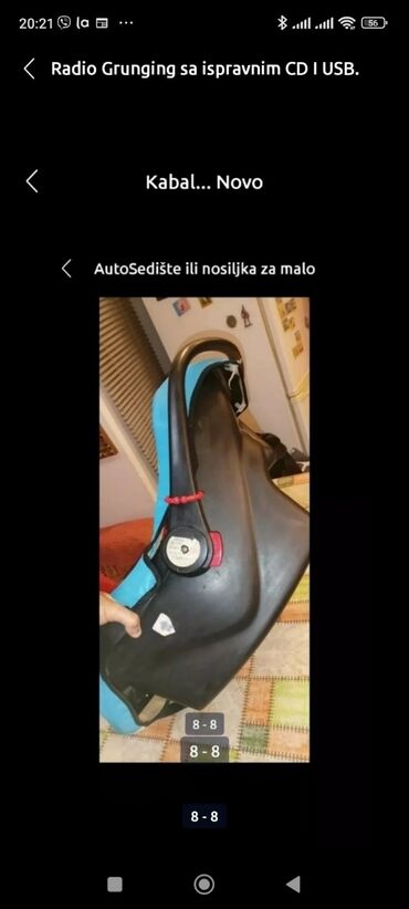 Autosedišta: Auto Sedište ili Nosiljka za dete LORELI ispravno do 13 kg univerzal — 8