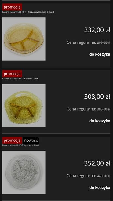 Kuhinjski setovi: Tanjir Sahara nov iz 60ih za serviranje dizajner Jan SD staklara na lalafo.rs — 2 Kuhinjski setovi: Tanjir Sahara nov iz 60ih za serviranje dizajner Jan SD staklara — 2