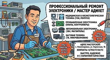 электроника 5: Профессиональный ремонт электроники любой сложности | Мастер Адилет — 1