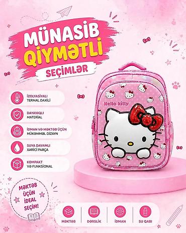 sallanan kursu almaq: Məktəbli Çantası HELLO KITTY 0517059966 💰MƏHDUD ZAMANLI QİYMƏT: ❌ — 1