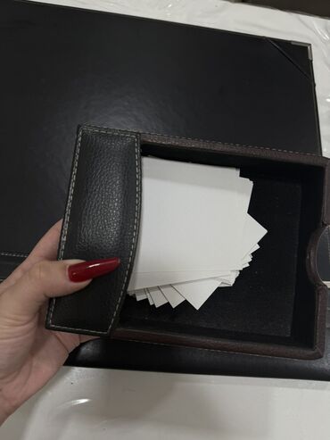 Masaüstü dəstlər: Ofis üçün dəri masaüstü təşkilatçı dəst – OFICA - Material: süni/dəri — 12