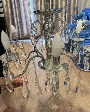 şam aqaci: Люстра, 5 ламп, Металл