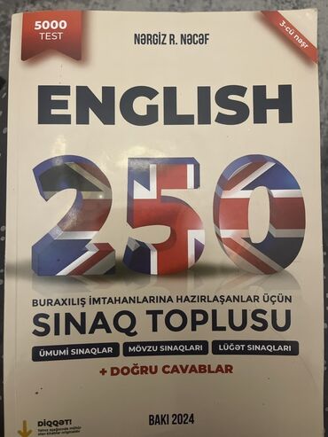 Testlər: Məhsul: “ENGLISH 250 – Buraxılış imtahanlarına hazırlaşanlar üçün