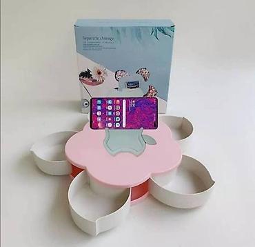 pink tn: Cveće posuda za slatkiše + drzač za telefon rozi. cveće posuda za — 1