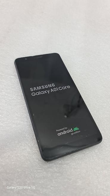 goggle pixel: Samsung Galaxy A01 Core, Б/у, 16 ГБ, цвет - Черный, 2 SIM — 1