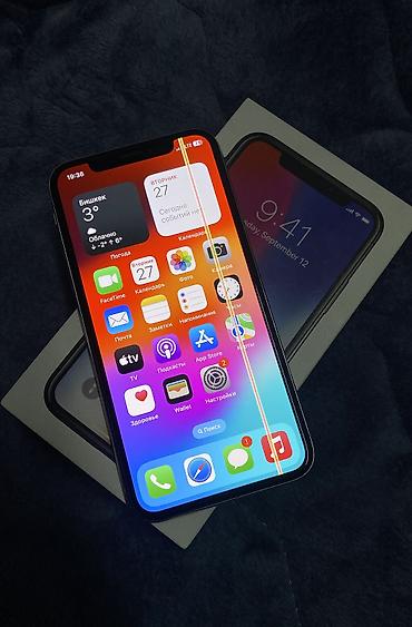 Apple iPhone: IPhone X, Б/у, 64 ГБ, White Titanium, Коробка, 74 % — 5