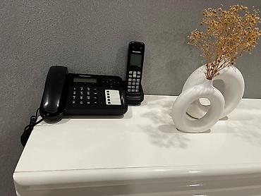 Panasonic ofis/ev telefon dəsti – masaüstü simli aparat + simsiz bor