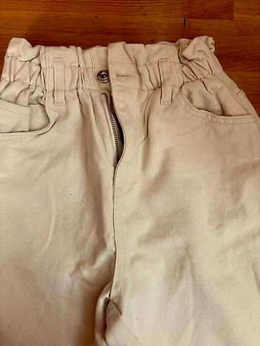 Şalvarlar: Koton Jeans markasına məxsus, mom fit modelində, bej rəngdə şalvar — 2