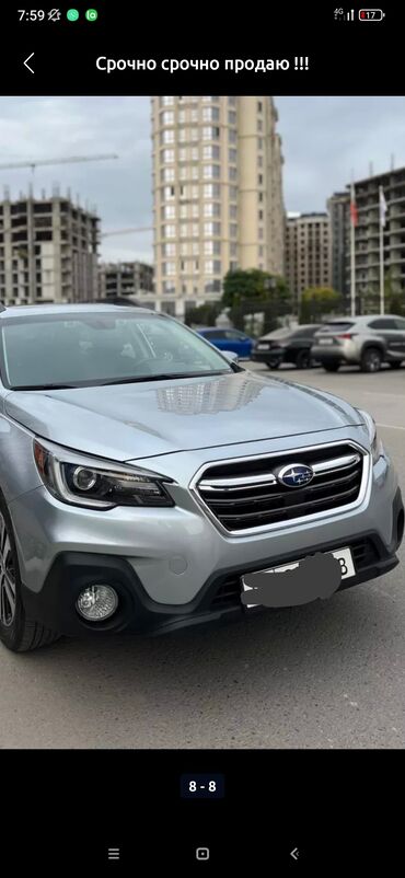 Бамперы: Передний Бампер Subaru 2019 г., Б/у, цвет - Серебристый, Оригинал