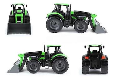 avion igracka za decu: LENA Deutz-Fahr 9340 TTV traktor sa prednjim utovarivačem i prikolicom — 4