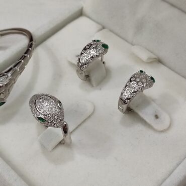 Серебряные наборы украшений: Набор украшений, Проба 925, Женские, Новый — 11