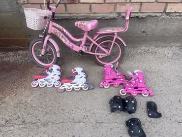 детская сидушка для велосипеда: Детский велосипед, 2-колесный, 4 - 6 лет, Для девочки, Б/у