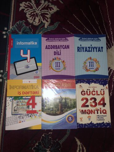 sutkalıq yaşayış yeri kirayələmək: 4 cu sinif ucun informatika ve informatika is derfteri, 3 cinif ucun