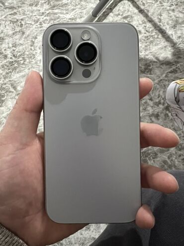 iphone 7 r sim: IPhone 15 Pro, Колдонулган, 256 ГБ, Natural Titanium, 87 %