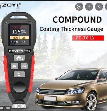 учёт российских: Толщиномер для лакокрасочного покрытия автомобиля ZOYI ZT-TC13, 0,1