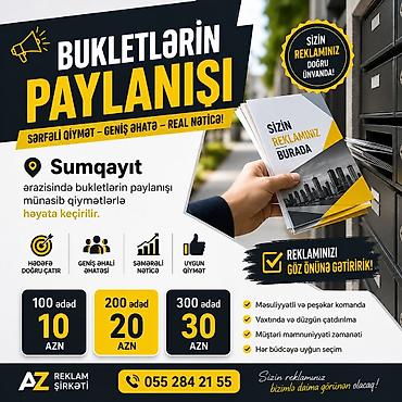 Другие специальности: 🚨 BUKLETLƏRİN PAYLANIŞI 🚨 📍 Sumqayıt ərazisində bukletlərin paylanışı — 1