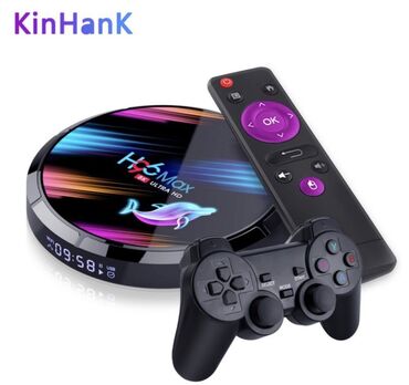 приставка для телевизора цена: Приставка для телевизора KinHank H96 MAX Android Game TV Box (4+32GB)