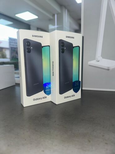 домашный вайфай: Samsung Galaxy A06, Новый, 64 ГБ, цвет - Черный, 2 SIM