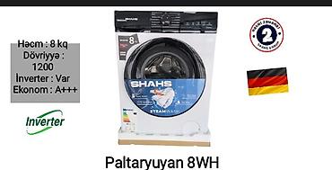 seqvey temiri: SHAHS Paltaryuyan 8WH - Yükləmə həcmi: 8 kq - Sürət: 1200 dövr/dəq - — 1