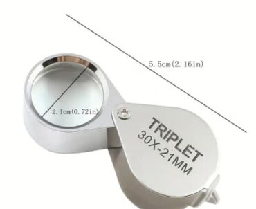 зажимы для галстуков: Ювелирная лупа TRIPLET 30X-21MM - Увеличение: 30 крат - Диаметр