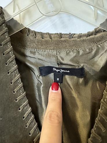 kovboy: Pepe Jeans qadın geyimi – süet görünümlü, qolsuz mini don S/M - — 2