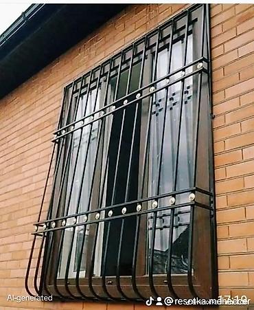 pencere modelleri: Dəmir pəncərə barmaqlıqları – dekorativ və təhlükəsizlik həlli - — 9
