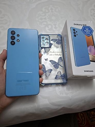 techno camon: Samsung Galaxy A32, Б/у, 128 ГБ, цвет - Голубой, 2 SIM — 3