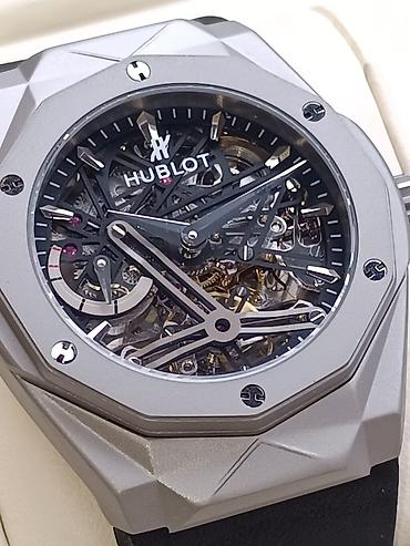 meta eynək: Hublot “Sang Bleu” üslubunda skelet mexanizmalı kişi qol saatı Rolex — 8