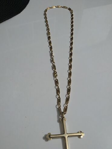 Ogrlice: ​💎 EKSLUZIVNA PONUDA: Ručno Rađen Zlatni Lanac i Krst (585) ​Ovo je — 7