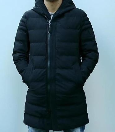 Zimske jakne: Muška zimska parka – crna - Duga silueta do sredine butina, ravnog — 9