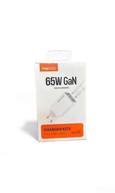 Şəbəkə enerji toplama cihazı Recci Fast Charging RC123E 65W Tip -
