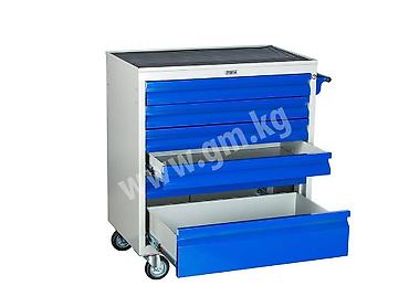 Инструменты и тележки для инструментов: Тележка инструментальная WDS-5. - размер 738x750x453 мм - вес 46 кг - — 9