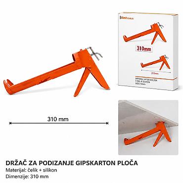 KMT narandžasti držač/podizač za gipskarton ploče – praktičan alat za