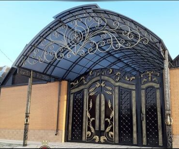 Həyət darvazaları: Metal EN MMC olaraq istədiyiniz forma və ölçüde demir işlerinin — 10