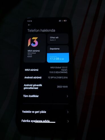 redmi 9 kontakt home: Xiaomi Redmi 9, 2 GB, rəng - Göy, 
 İki sim kartlı, Sensor, Simsiz şarj