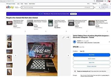 Društvene igre: Saitek Kasparov Conquistador – elektronski šah računar - Samostalna — 9