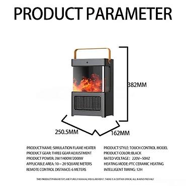 istilik radiatorlari: Elektrik kamin Simulyasiya edilmiş alov effekti: Məhsul real alov — 5
