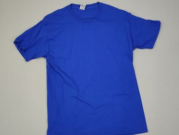 niebieski t shirty: T-shirt, M, stan - Bardzo dobry