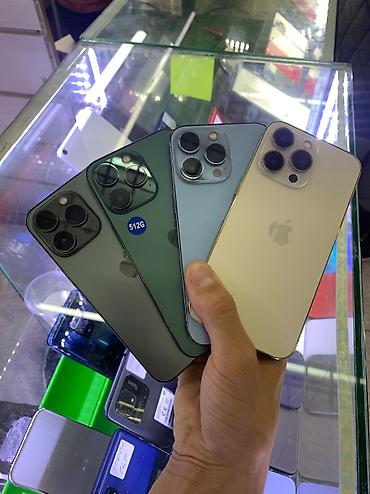 pro max: IPhone 13 Pro, Б/у, 256 ГБ, Зеленый, Защитное стекло, Чехол, Кабель, В рассрочку, 95 % — 5