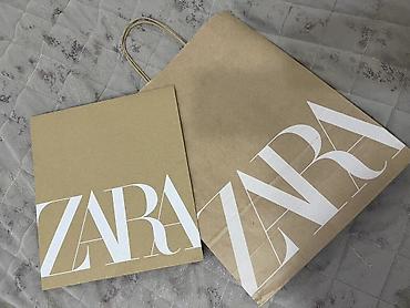 klyok: ZARA brendindən kağız hədiyyə paketi dəsti - Tərkib: 1 ədəd ZARA — 3